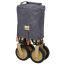 キャンプアウト コンパクト4輪キャリー(エイジンググレー×タン)【UL-1080】