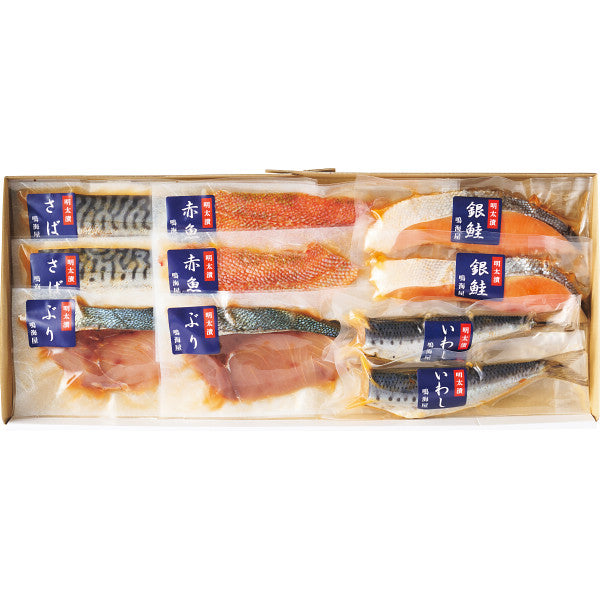 鳴海屋　明太漬け魚詰合せ