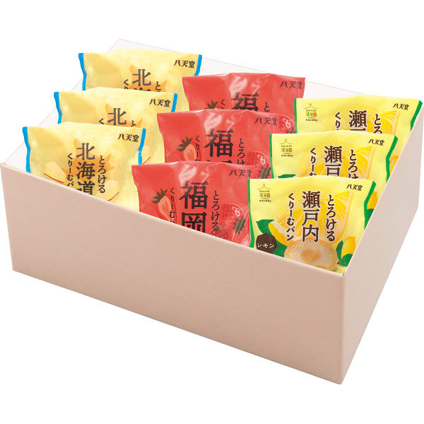 八天堂　ふるさとくりーむパン　３種９個詰合せ