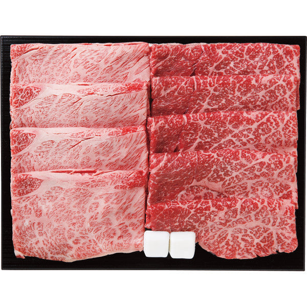 仙台牛　肩ロース・モモ　すき焼き食べ比べセット（計８００┣ｇ┫）