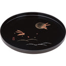 紀州塗　月とうさぎ　尺丸盆