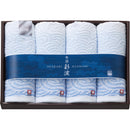 今治彩波タオル　フェイスタオル４枚セット