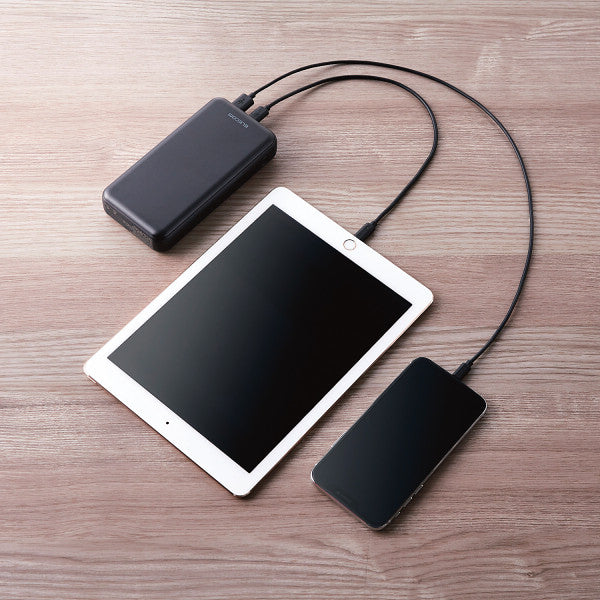 エレコム　モバイルバッテリー　２００００ｍＡｈ　Ｃ＋Ａ　２０Ｗ