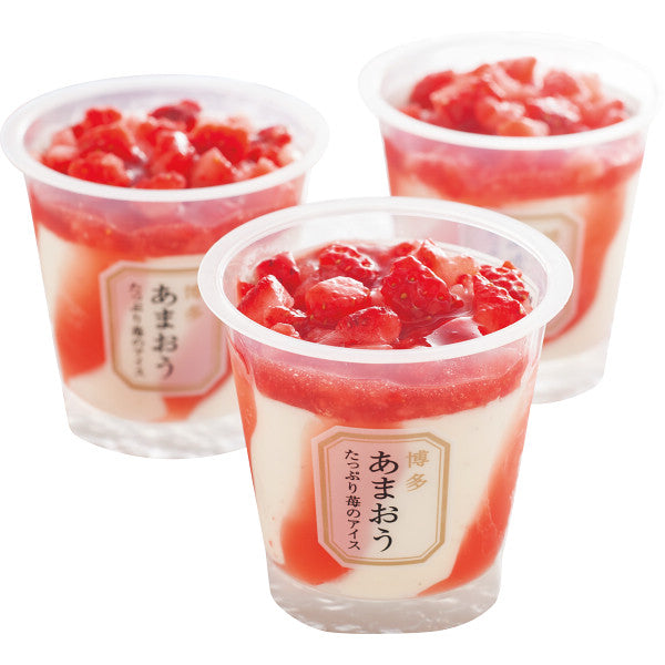 博多あまおう　たっぷり苺のアイス（６個）