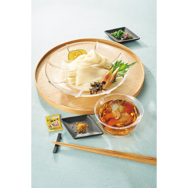 柚子七味で食べる三輪素麺