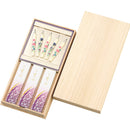 日本香堂　銘香芝山　絵ろうそく５本セット（桐箱入）