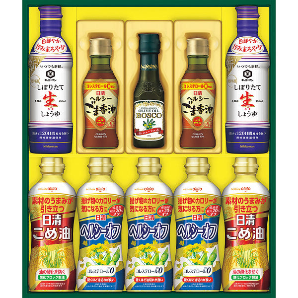 日清　ヘルシーオイル＆キッコーマン生しょうゆギフト