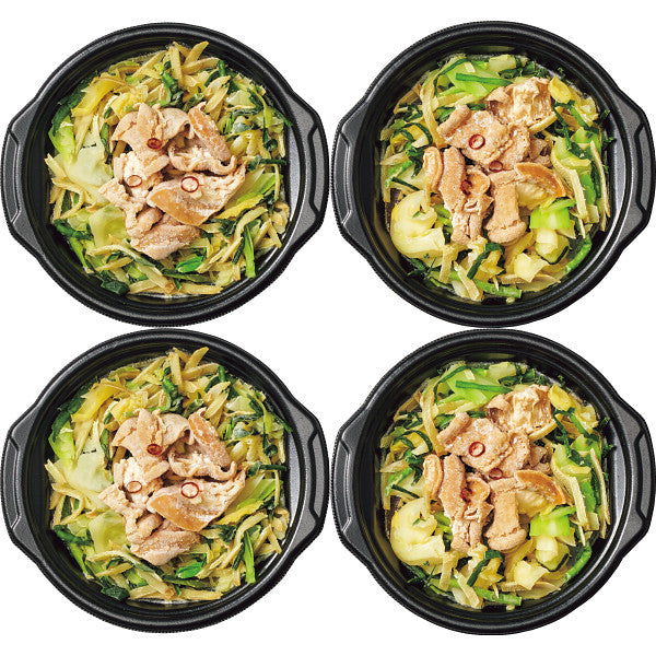 やまや　レンジで簡単！個食もつ鍋４食セット