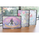 ディズニー　スタンド付ステンドグラス風まな板