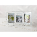 ジュエリーチャーム　ガラスフォトフレーム　３窓